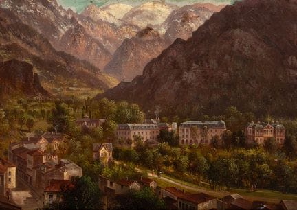 A 19th-century European school.

“City Among the M