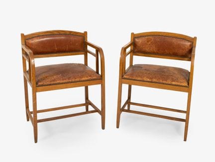 Ein Paar Art-Déco-Sessel. Frankreich, um 1930.

Ge