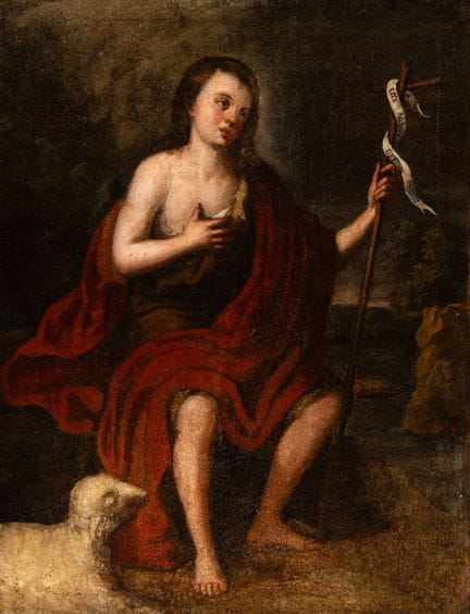 18th-century Spanish school.

“St. John the Baptis