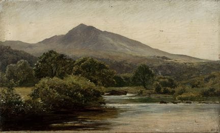 English School, 19th century. 

Mountain landscape