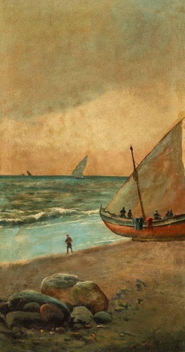 Catalan School of the mid-19th century 

“Sailboat