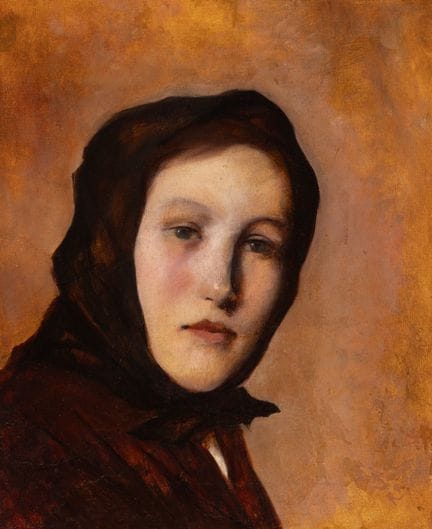 MANUEL VERGÉS (1898–1975).

« Femme au foulard ». 