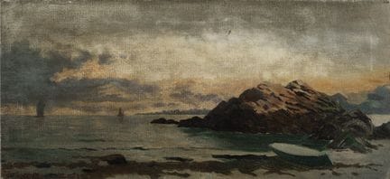 English School, 19th century. 

Seaside landscape.