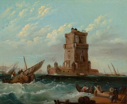 École portugaise, vers 1840.

« La tour de Bethlée