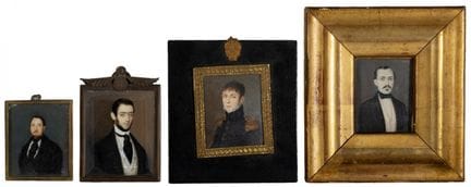 Miniatures du XIXe siècle.

« Portraits ». 

Ensem