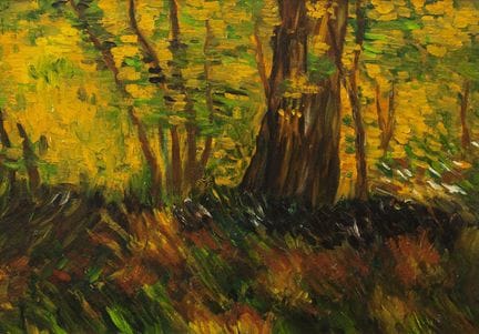 Catalan School, 20th century.

Wooded landscape.


