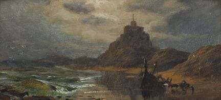 English School, late 19th century. 

Seaside scene