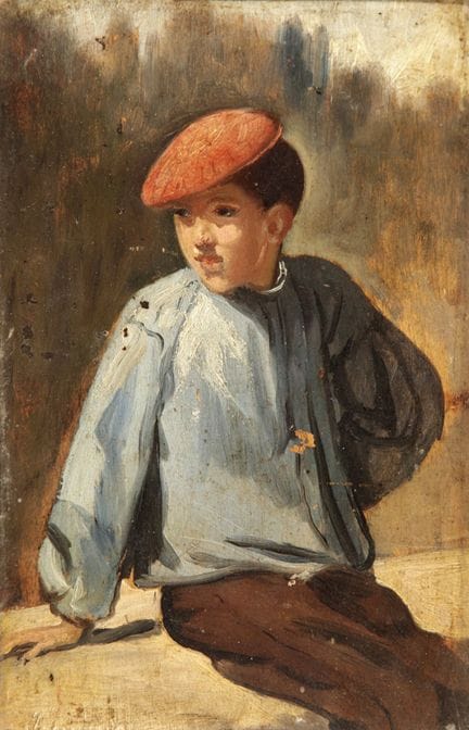 École espagnole du XIXe siècle.

« Garçon ».

Huil