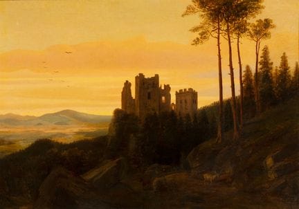 Début du XXe siècle.

« Paysage ».

Huile sur toil