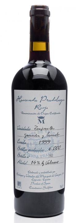 1 Flasche Hacienda Pradolagar Reserva 1999. Rioja,