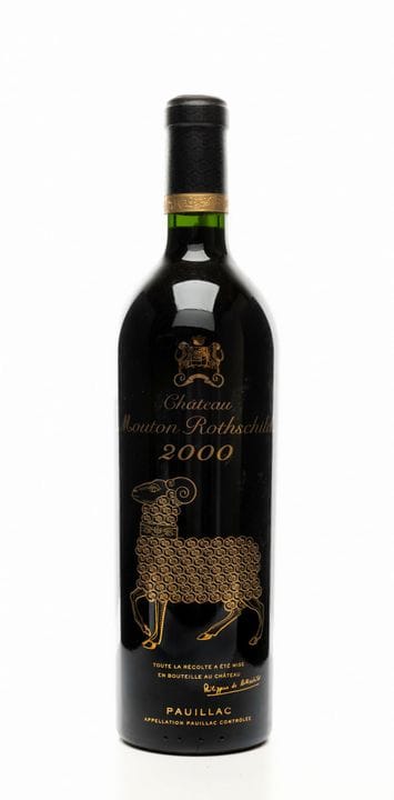Château Mouton Rothschild, 2000. Pauillac AOC, Bor