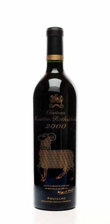Château Mouton Rothschild, 2000. Pauillac AOC, Bor