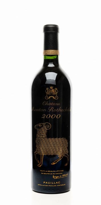 Château Mouton Rothschild, 2000. Pauillac AOC, Bor