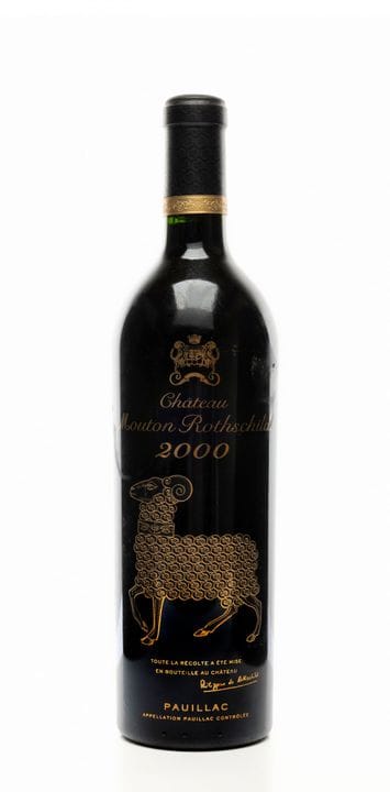 Château Mouton Rothschild, 2000. Pauillac AOC, Bor