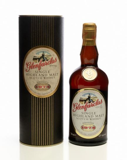 1 bottle of Glenfarclas Single Highland Malt 1974.