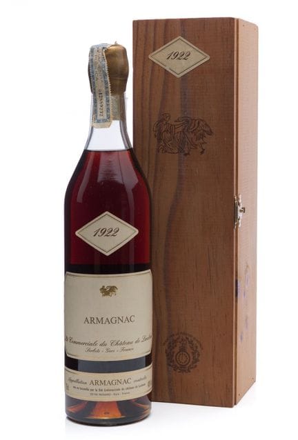 1 bottiglia Château de Laubade 1922. Bas-Armagnac,