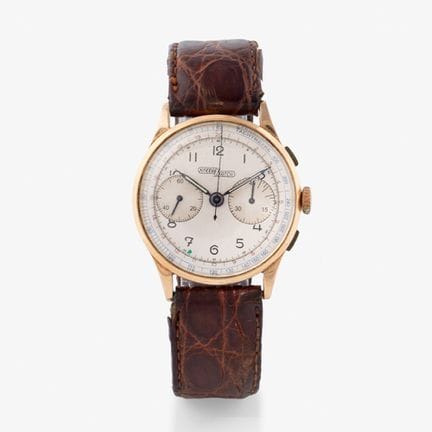 MONTRE NICOLET. Montre-bracelet chronographe en or