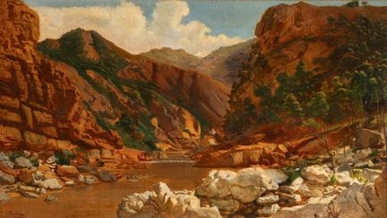 埃米利奥·西维利亚·托雷斯（巴塞罗那，1845年—摩洛哥丹吉尔，1894年）。

《风景》。

布面