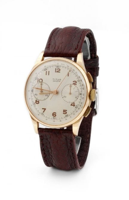 Chronographe TITUS Genève. Suisse, années 1950.

M