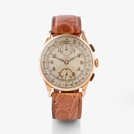 TITUS Genève. Montre-bracelet chronographe en or 1