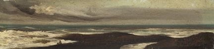 拉蒙·马蒂·阿尔西纳（巴塞罗那，1826–1894）。

《海景》。

木板油画。

右下角签名。
