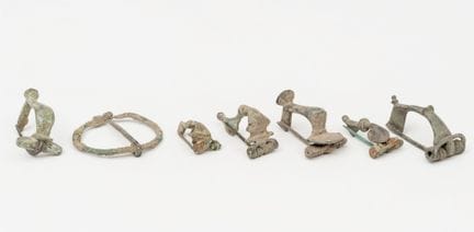Set of seven fibulae; Rome, 1st–4th centuries AD.

