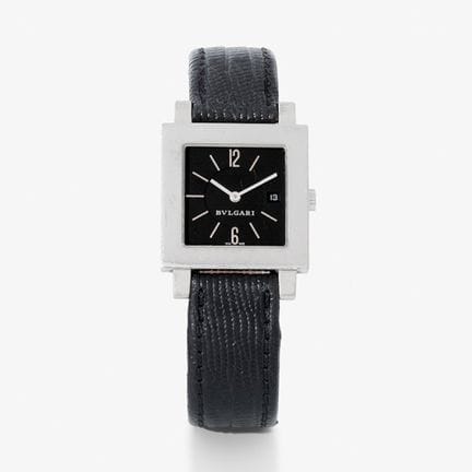 Reloj BVLGARI Quadrato, ref. SQ 29 2TS, n.º F0XX.
