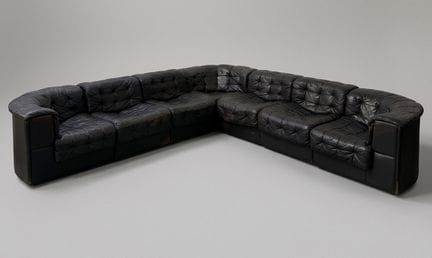 Seven-piece modular sofa, model “DS-11,” by De Sed