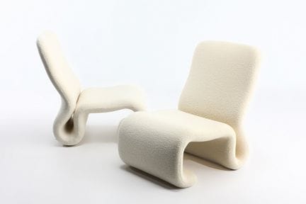 JAN EKSELIUS (Suède, 1946) 

Paire de fauteuils "E