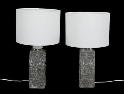Paire de lampes de table ; AB STILARMATUR TRANÅS ;