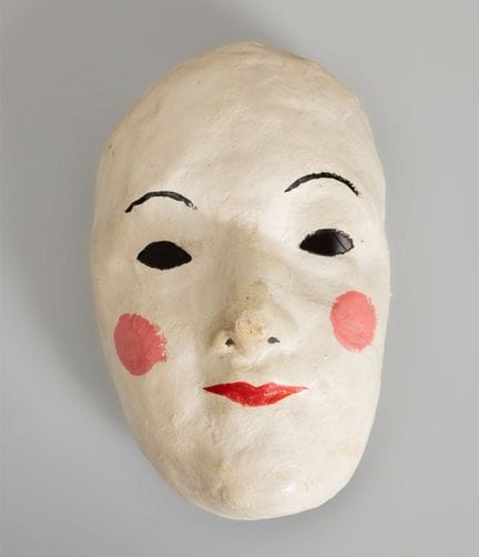 Mask; possibly from Japan, 20th century.

Papier-m