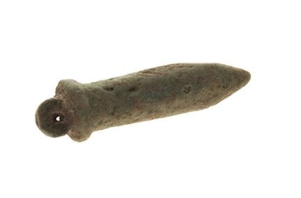 Papyrus-shaped amulet; Egypt, Late Period, 664–323