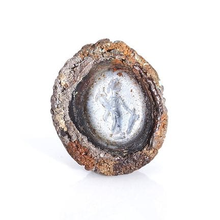 Roman ring, 2nd–3rd centuries AD.

Nicolo and iron