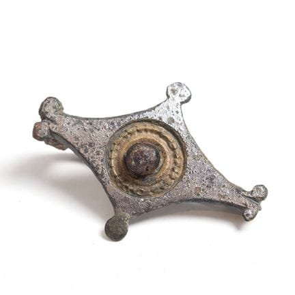 Roman plate fibula with geometric decoration. 4th 