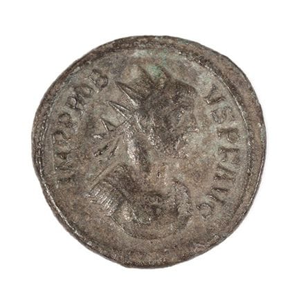 Antoninianus of Probus, 276–282.

Flax (base silve