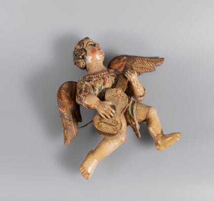 Musician Angel; Spain, late 17th–early 18th centur