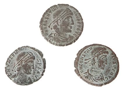 Set consisting of 3 ½ Centenional coins of the emp