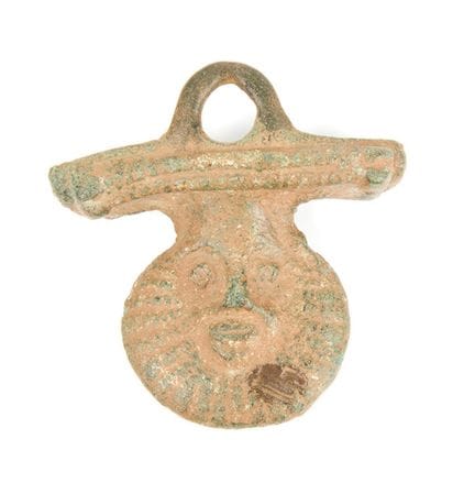 Cauldron-shaped wall sconce; Roman Empire, 1st–2nd