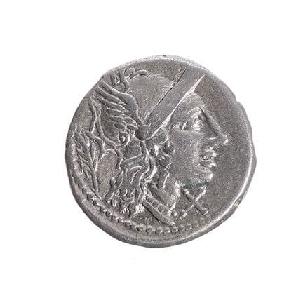 Denarius of the Roman Republic from the Papiria fa