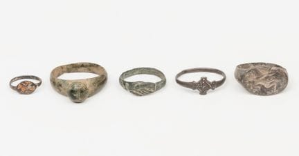 Set of five rings; Rome, 1st–4th centuries AD.

Br