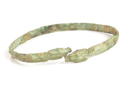 Roman bracelet with zoomorphic caprine-head finial
