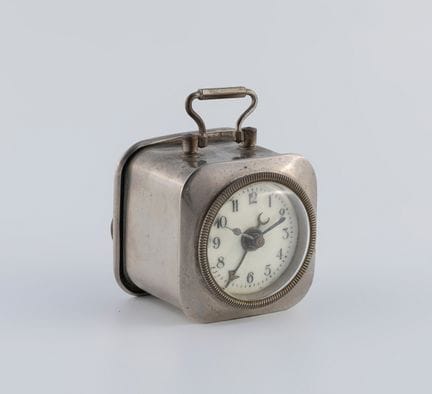 Travel watch. France, early 20th century.

Silver-