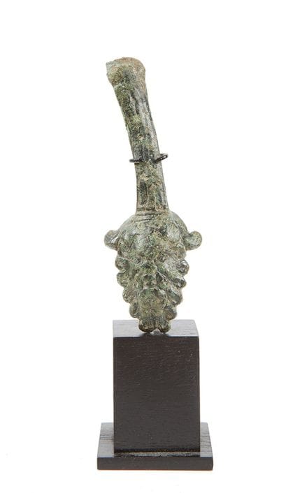 Roman handle decorated with the head of a satyr or