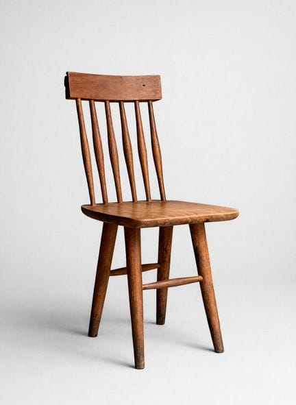 20 世纪 60 年代的西班牙椅子，具有乔治-中岛（GEORGE NAKASHIMA，美国，1905