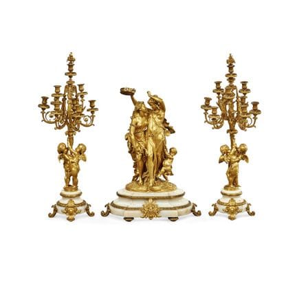 IMPORTANTE TRÍPTICO DE FRANCIA, SIGLO XIX - Bronce