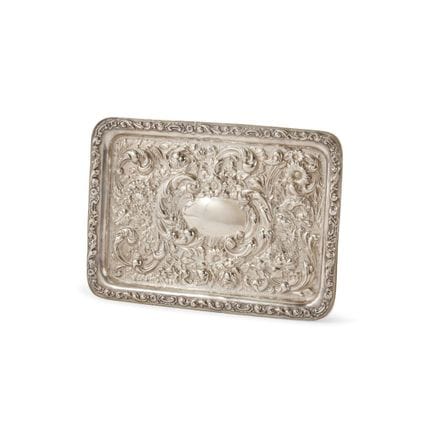 BIRMINGHAM SILVER TRAY, 1903–1904 — Chiseled and e