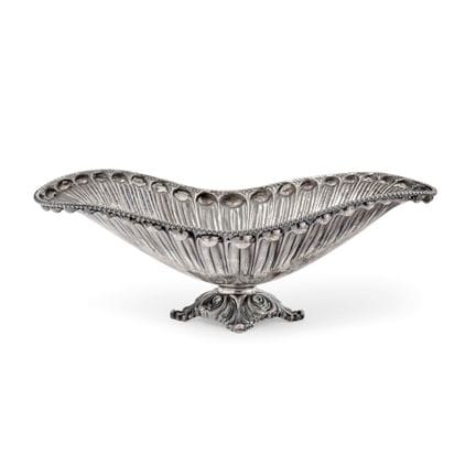 19th–20th-Century Silver Centerpiece - Shaped like