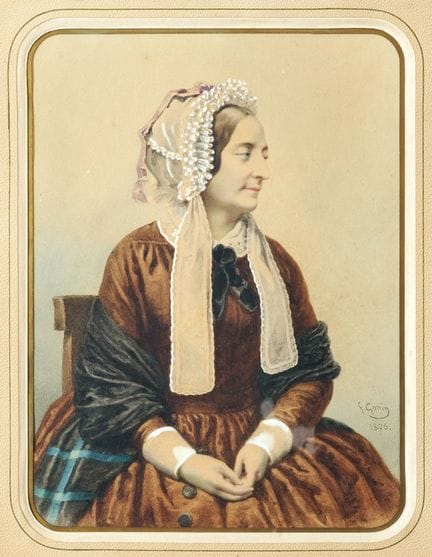 FRANCESCO GONIN 1808–1899 PAIR OF PORTRAITS OF THE