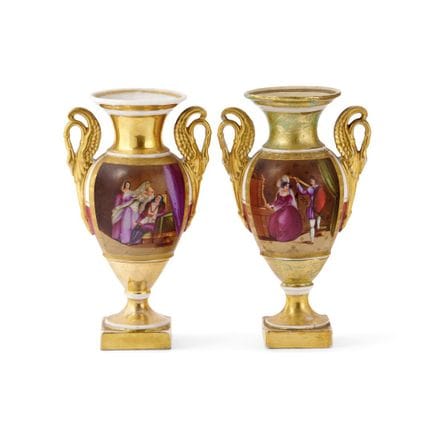 PAIR OF VASES FROM FRANCE, 19TH CENTURY - Polychro