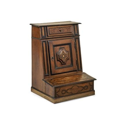 18TH-CENTURY AND LATER PRAYER CHAIR - Walnut, with
